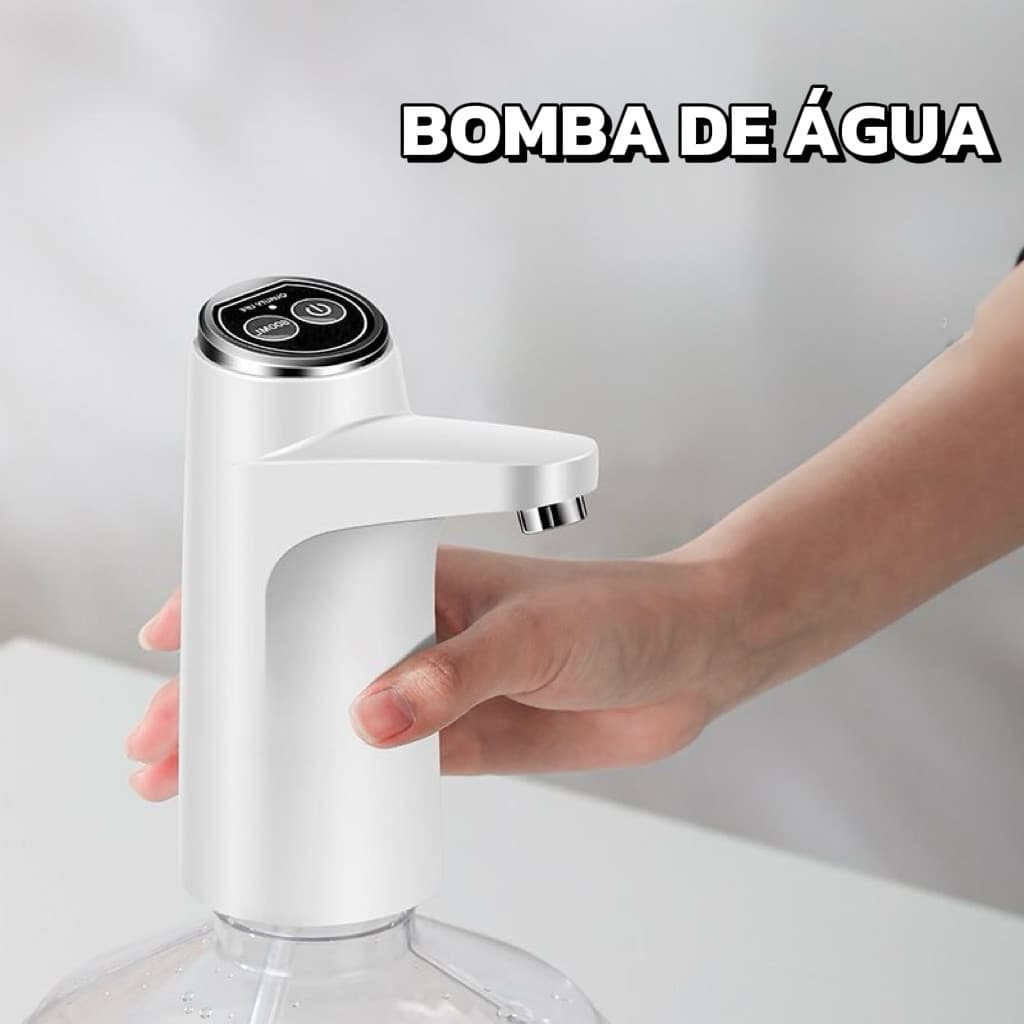 Dispenser Bomba Elétrica Garrafão Galão Água Automático Recarregável USB Cor Aleatório