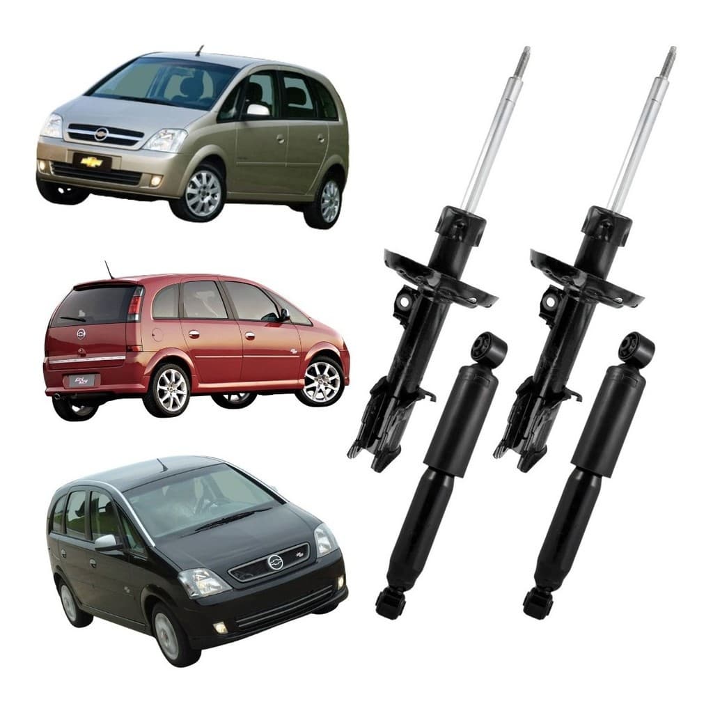 Jogo 4 Amortecedor Chevrolet Meriva 2002 Á 2012 Todas  (Recondicionado)