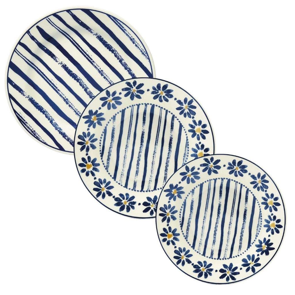 Aparelho de Jantar e Lanche 12 pçs Donna Margaridas