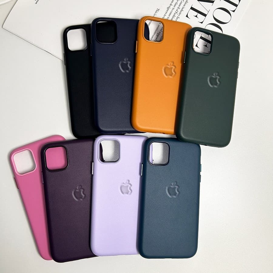 Capa magnética de couro de luxo para iPhone 11 12 13 14 15 16 Pro Max Proteção de lente com tudo incluído