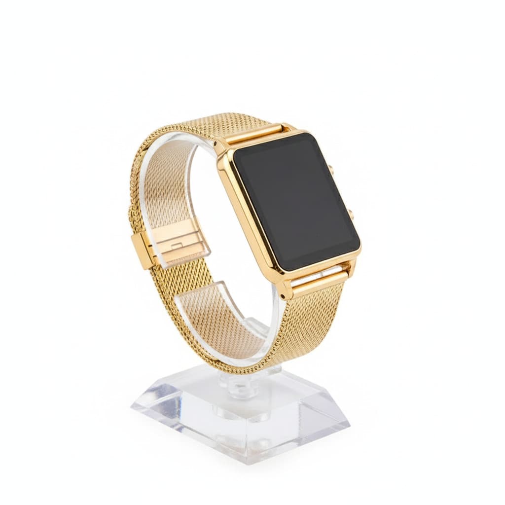 Relógio Digital Feminino Quadrado LED com Strass, Luxo e Estilo em Cada Detalhe!