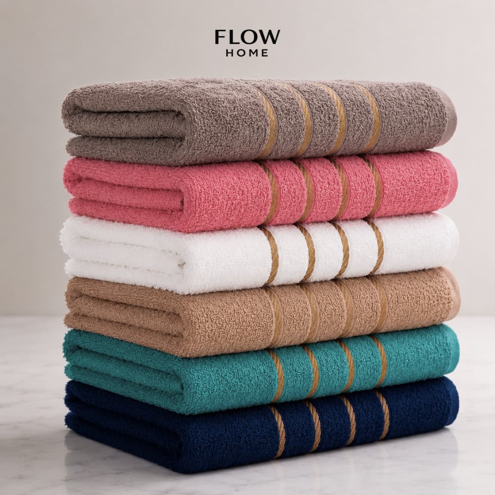 Kit Toalhas de Banho 100% Algodão Macias Alta Absorção Premium - Flow Banho
