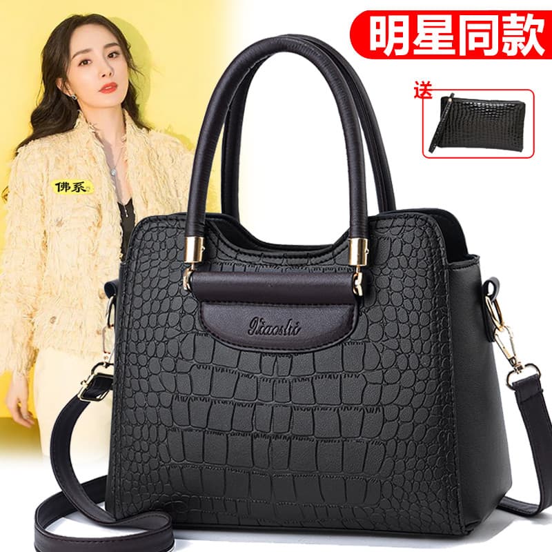 Elegante bolsa feminina 2026 novo estilo na moda moda atmosfera crocodilo padrão saco simples All-Match