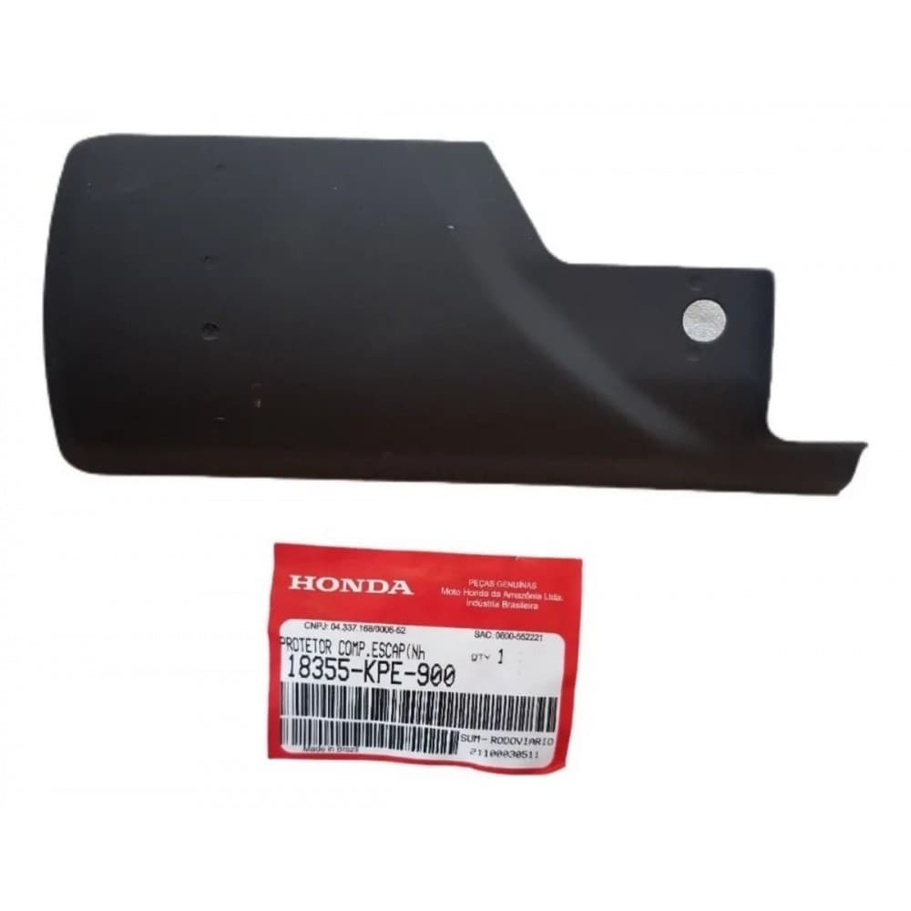 Protetor Escape Escapamento Traseiro Moto Xr 250 Tornado 2002 Até 2008 Original Honda 18355KPE900