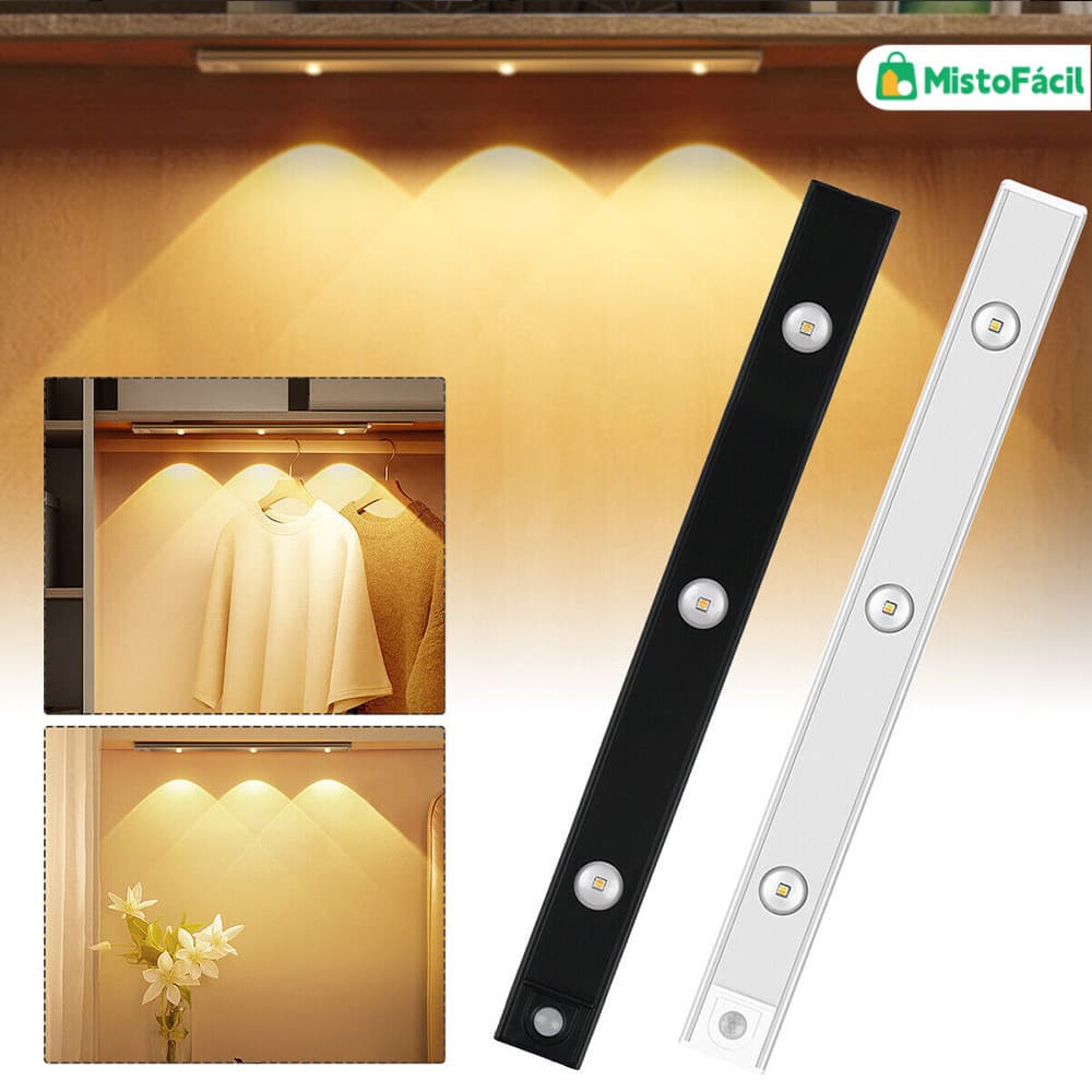 Luminária LED Inteligente Recarregável Via USB Sem Fio Tamanho Variável 20-80cm Para Leitura E Estudo