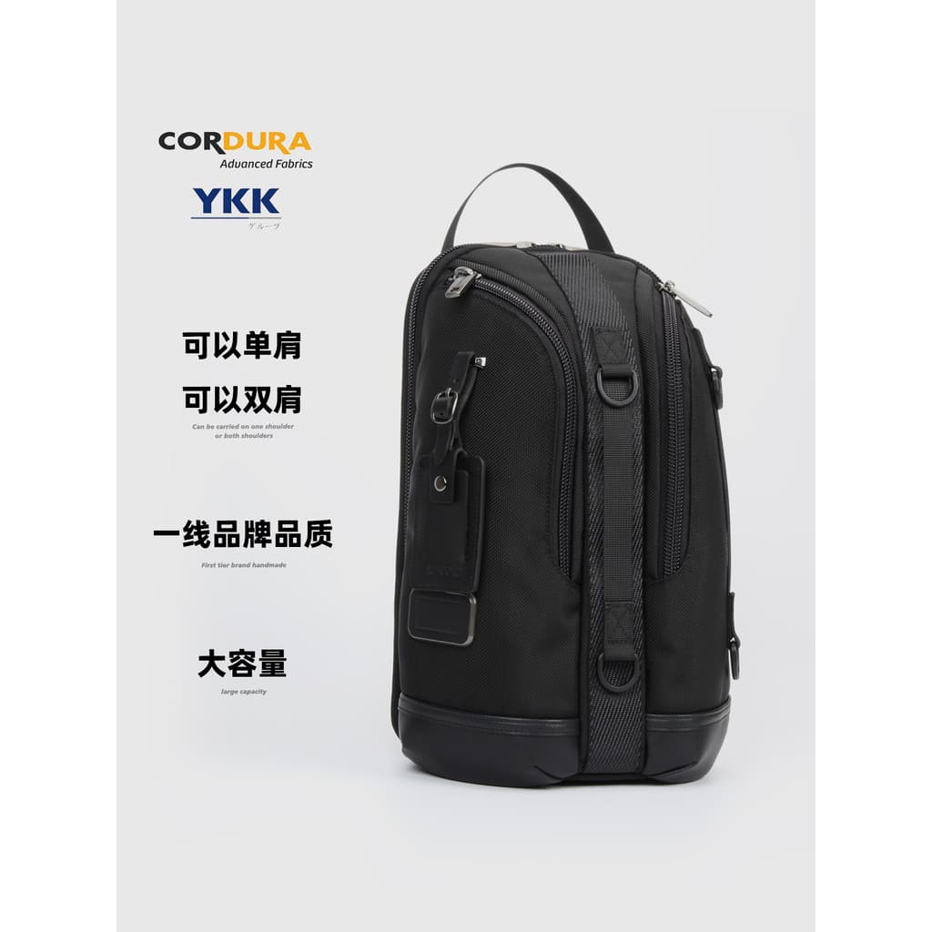 Kodora balístico náilon multifuncional mochila masculina viagem ao ar livre Cross-body saco de peito grande capacidade l