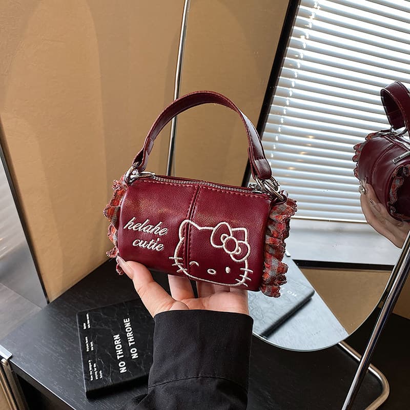 bolsa transversal feminino Bolsa Bonito sacos das crianças 2026 novo estilo moda menina portátil travesseiro saco moda m
