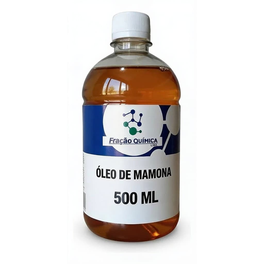 Óleo de Mamona Cosmético Rico em Ácido Ricinoleico 500ml