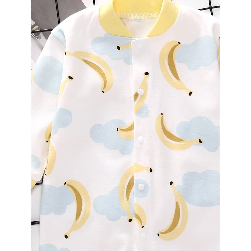 Comércio exterior estrela doce outono Cardigan manga comprida puro algodão bebê macacão masculino feminino 9 roupas de a