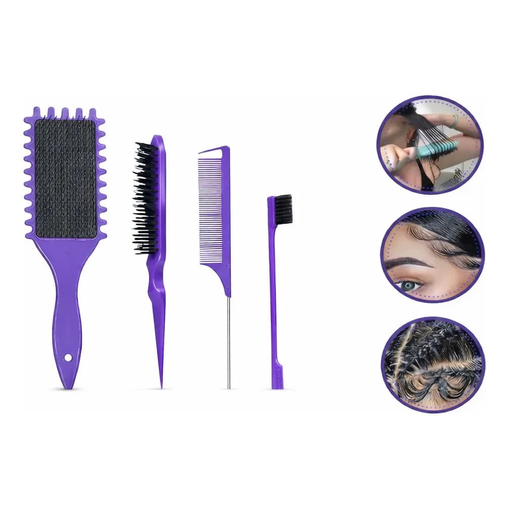 Kit Escova Fitagem De Cachos+kit Baby Hair Definição Cachos