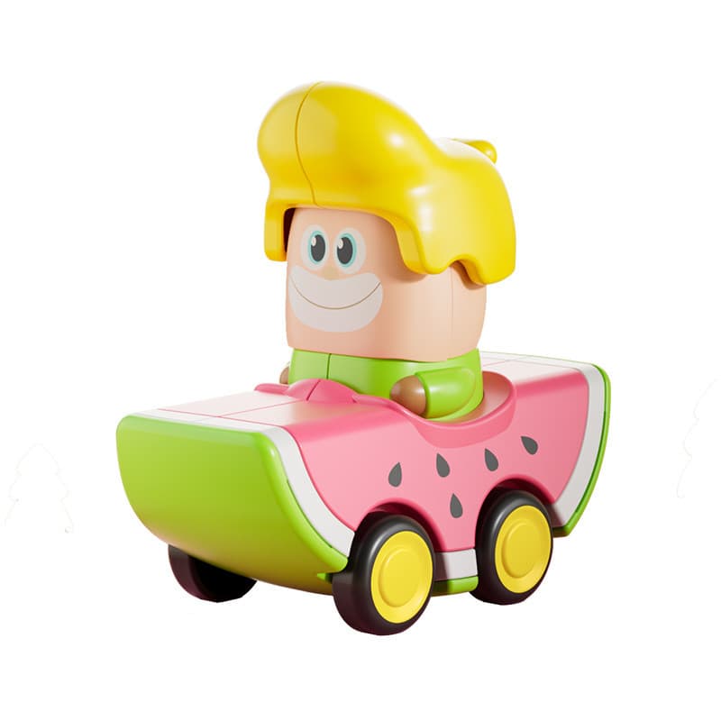 0706 crianças Push-tipo carro meninos meninas inercial puxar para trás carro 1 a 2 anos de idade 3 bebês 6 meses brinque