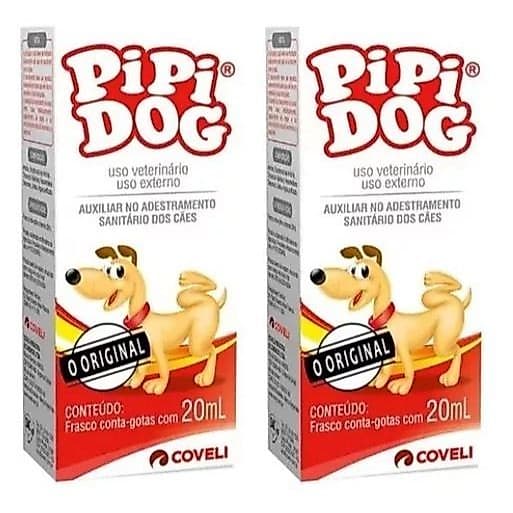 Pipi Dog Xixi E Coco No Lugar Certo Gotas 20ml, Adestrador sanitário- Kit 02 un