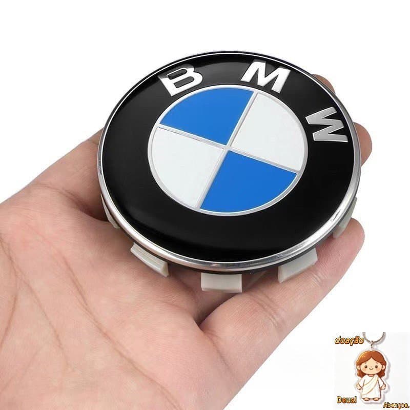 4 Pcs BMW Todas As Séries Emblema Das Tampas Centrais Da Roda , Do Cubo Aro De 68 Mm