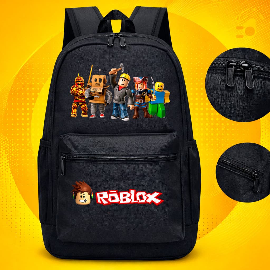 Mochila Personagem Escola Academia Viagem Passeio Masculina e Feminina Roblox