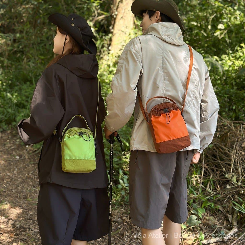 Bolsa Masculina Transversal Nylon Minimalista Trabalho de Ombro para Trabalho e Uso Diário