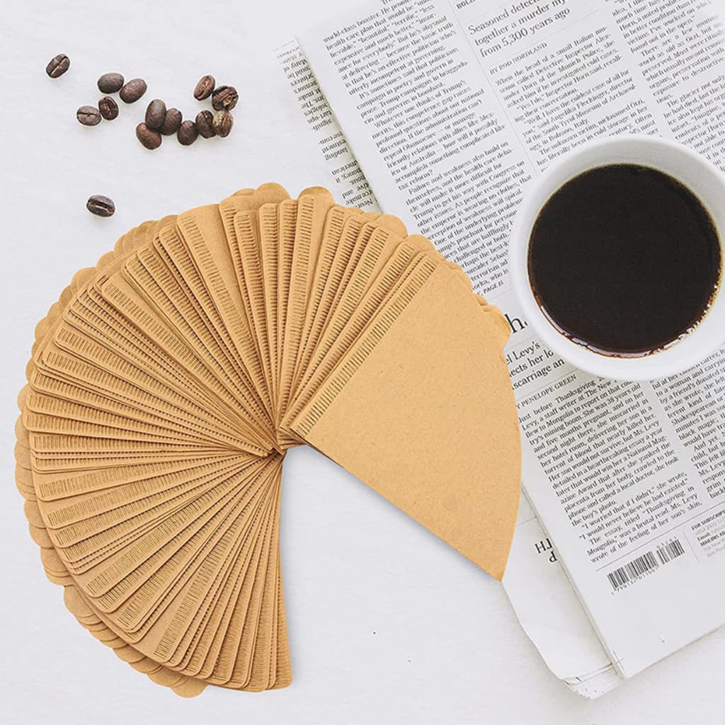 200 Unidades Filtro de Papel Kit V02 Compativel em Hario 500ml Para Café Em Pó IM
