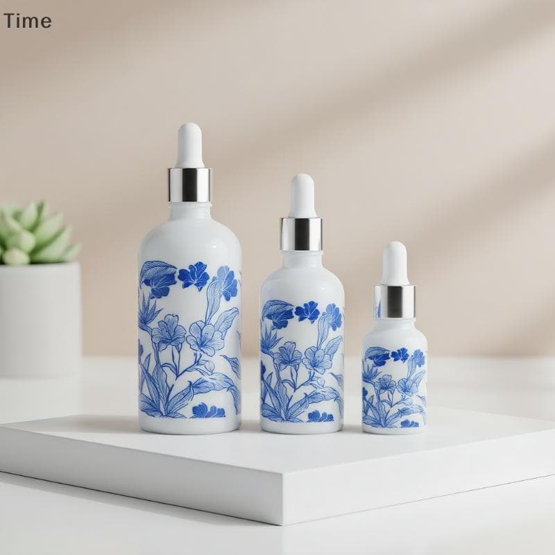 Time 10/15/30ml Garrafas Conta-Gotas De Porcelana Azul E Branca De Cerâmica À Prova De Vazamentos Design Adequado Para V