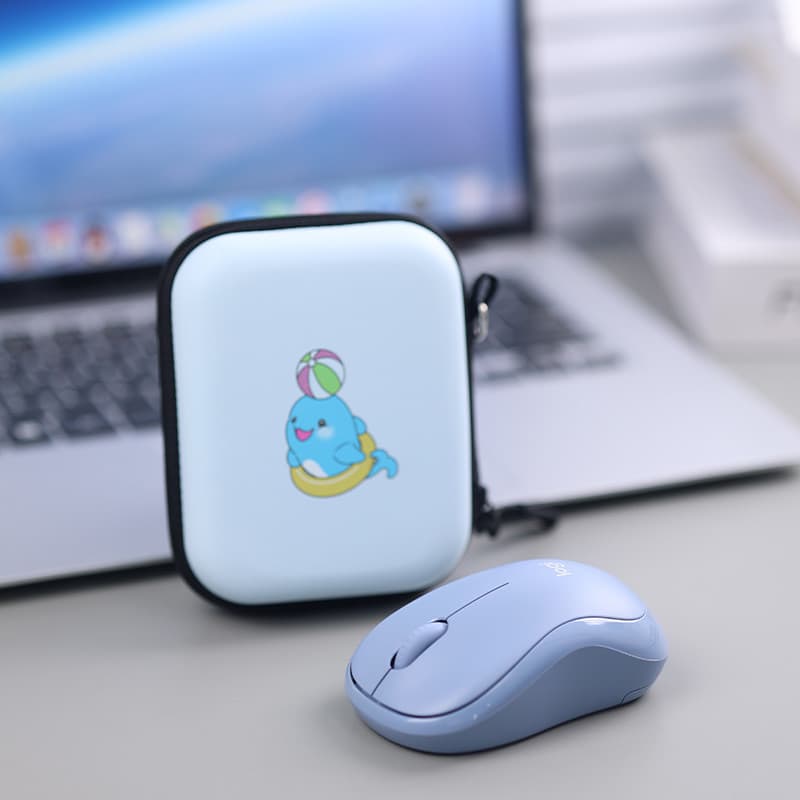 Adequado para Logitech M221 Caixa de armazenamento de Mouse sem fio, espessada, resistente a choques, resistente à compr