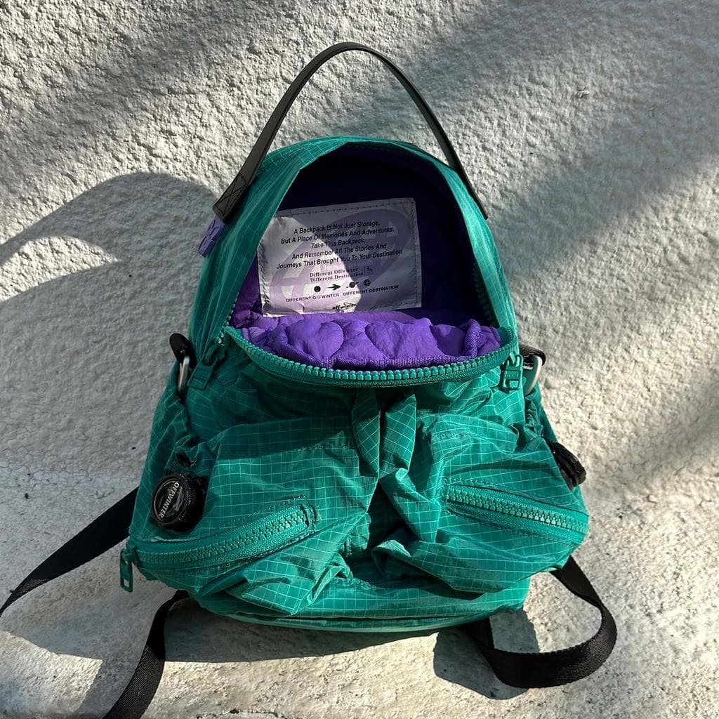 OFFWINTER foguete saco pai-filho mochila ombro saco do mensageiro malaquita verde leve Commuter pequena saco de escola