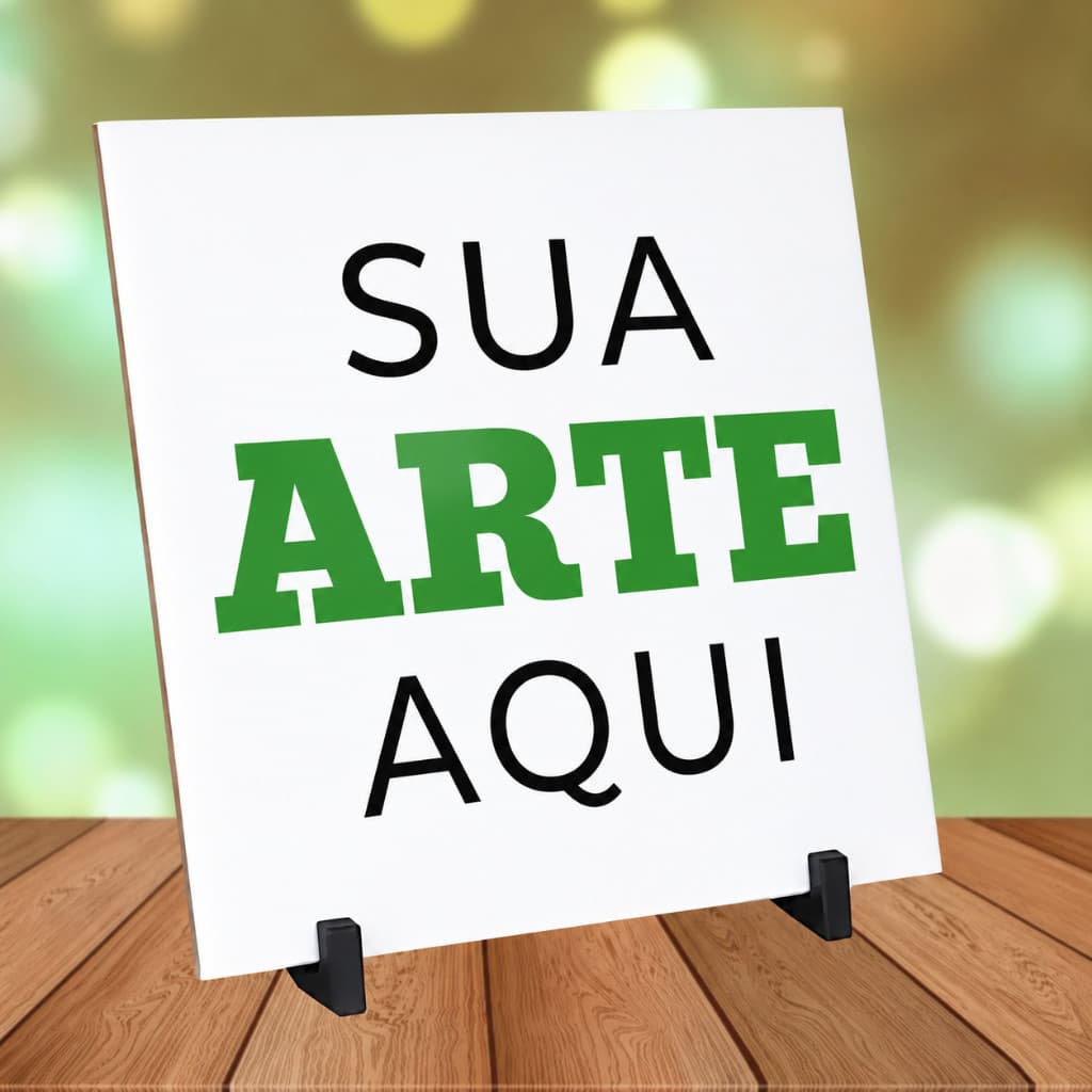 Azulejo Personalizado Presente com sua Arte, Foto ou Frase - Cliente envia a arte pronta