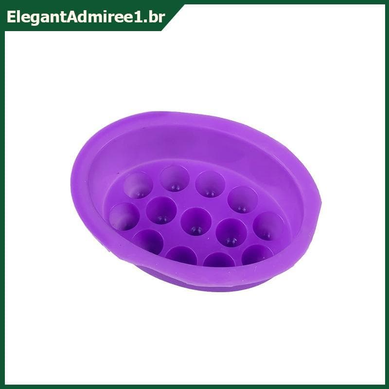ELEGA 3d Silicone Sabão Molde Massagem Forma Para Terapia Fazendo Ferramenta Oval Spa Artesanato Acessórios