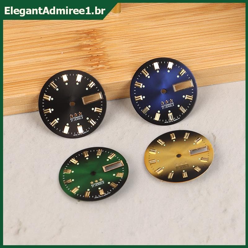ELEGA Vintage 3 Estrelas Mostrador De Relógio Com Calendário Duplo Para Reparo Masculino 46941/46943