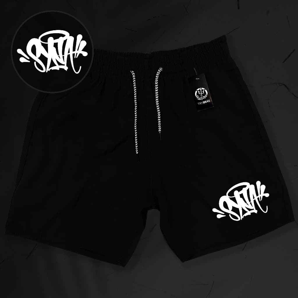 Bermuda Esportiva Tactel Masculina - SYNAWOLRD - Academia Corrida Skate Basquete - PROMOÇÃO