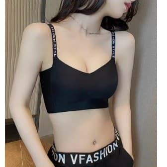 Roupa interior esportiva sem costura feminina estilo fino seios grandes olhar pequeno reunião bonito colete integrado es