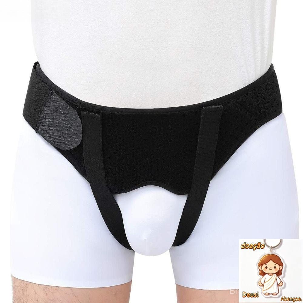 Cinto de Hérnia SCOFIE, Cinto de Suporte Inguinal Confortável e Respirável, Cinto Adesivo Invisível e Antiderrapant