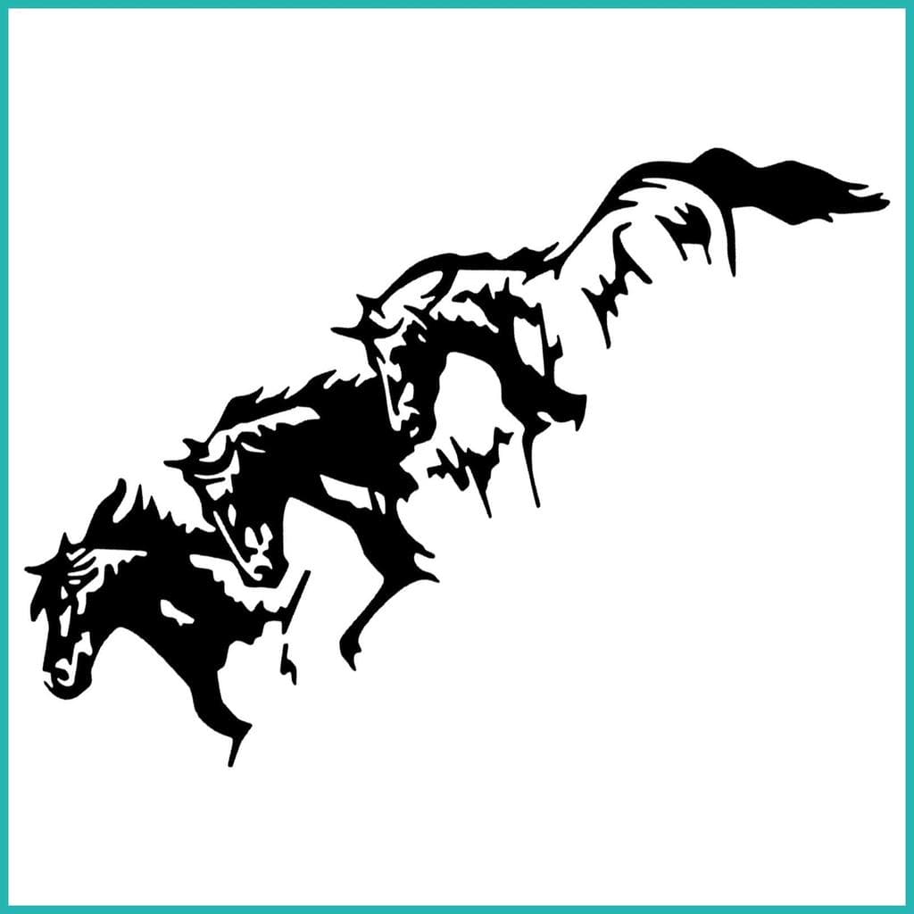 Adesivos De Cavalo Para Carros , Decoração De Carro , Decalques De Veículos Equestres , Amantes De Animais , Motoristas