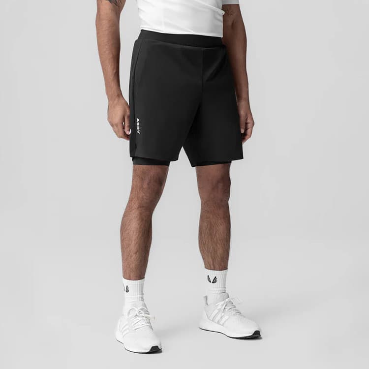 ASRV verão novo estilo masculino americano Shorts ao ar livre respirável dupla camada calças esportivas exterior Wear de