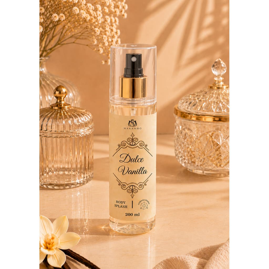 Body Splash Dulce Vanilla Feminino 220ml | Fragrância de Baunilha | Aroma Doce | Perfumação Corporal