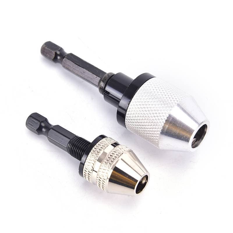 1/4 " Hex Shank Keyless Broca Chu Qui Change Bit Driver Conversor Adaptador