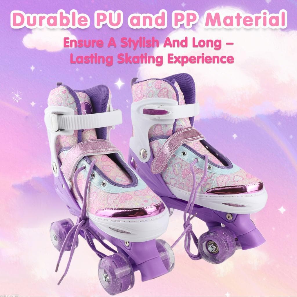 Patins infantis ajustáveis ​​TOMSHOO para meninas e meninos com rodas iluminadas