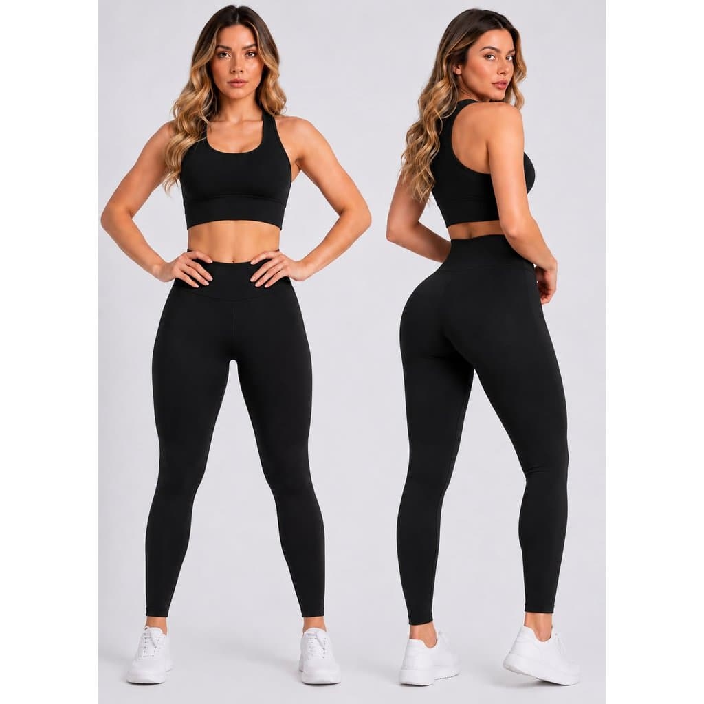 Legging Zero Transparencia Blackout Moda Fitness