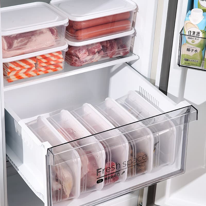 Caixa de armazenamento de geladeira caixa de compartimento de carne congelada caixa de manutenção fresca congelada