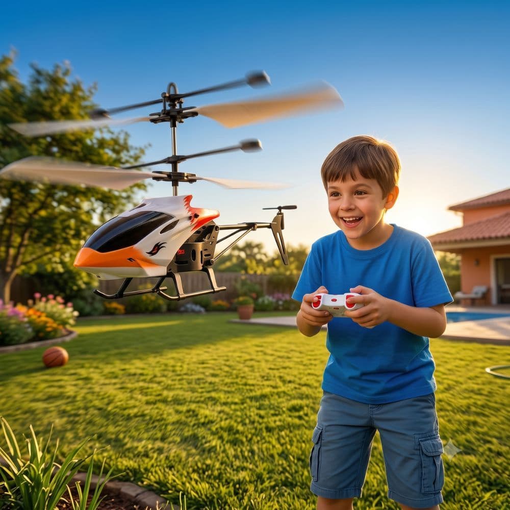 Helicóptero Voador Controle Remoto Sensor Recarregável Mini Drone Avião Brinquedo (ENVIO IMEDIATO)
