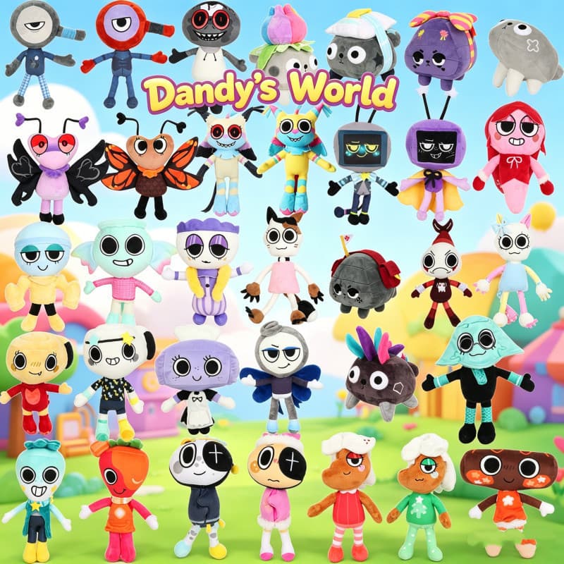 Brinquedos De Pelúcia Dandy's World-Conjunto Completo De Mais De 30 Personagens , Boneca Macia Para Fãs Infantis
