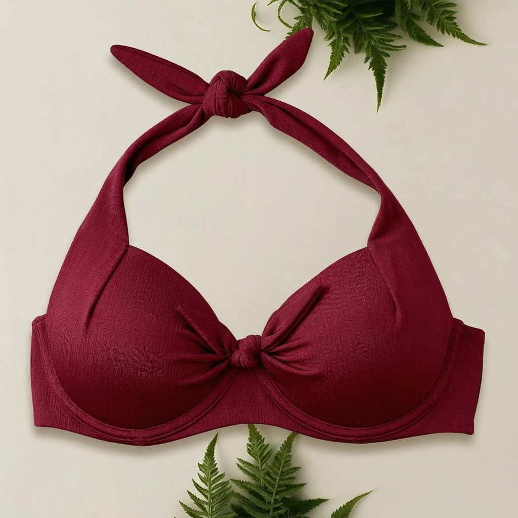 Top Bojo Sustentação Plus G1 a G3 Luxo Moda Praia Meia Taça Para o Verão Biquini Piscina