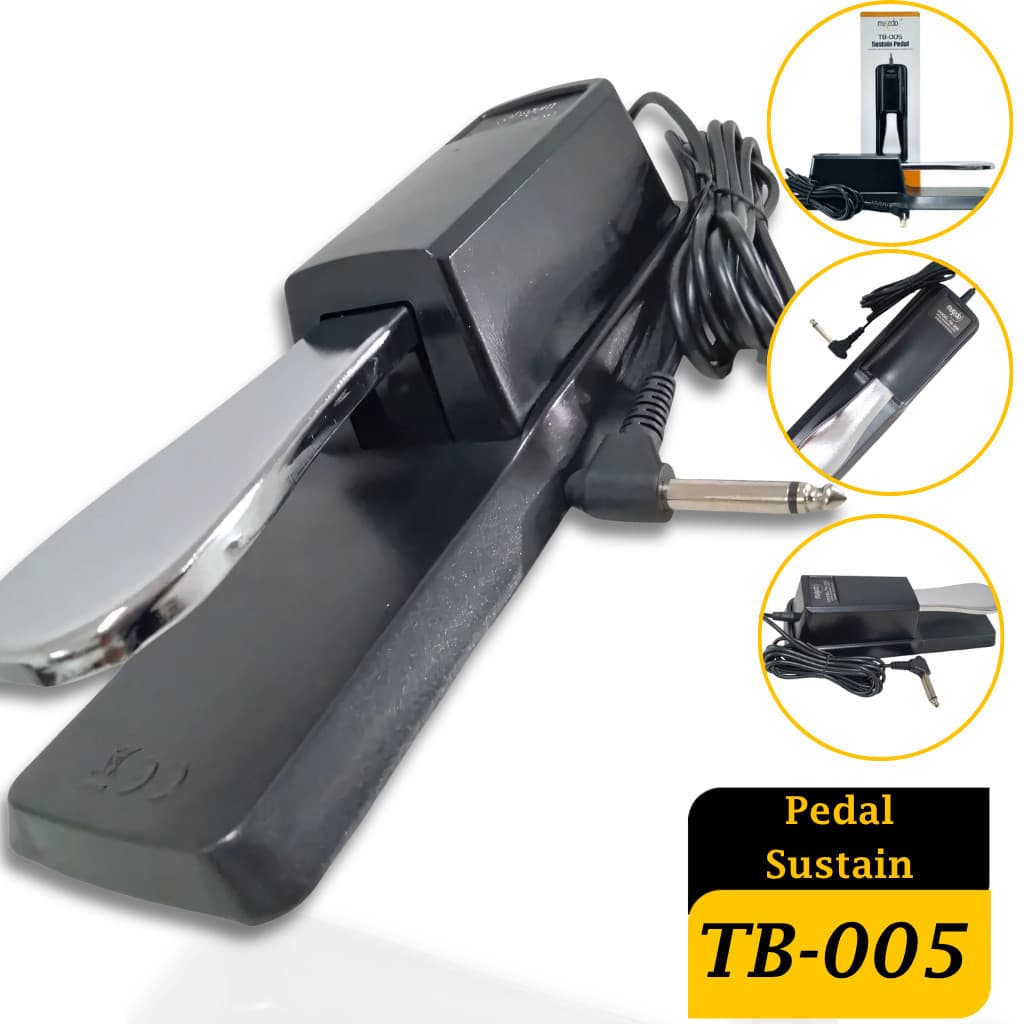 Pedal Sustain Musedo TB005 Teclado e Piano em Metal reforçado Premium