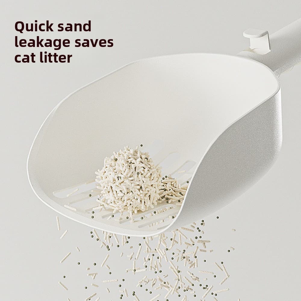 Pá de areia de gato de plástico Extra grossa Pá de merda de gato Ferramenta útil Suprimentos de limpeza para animais de