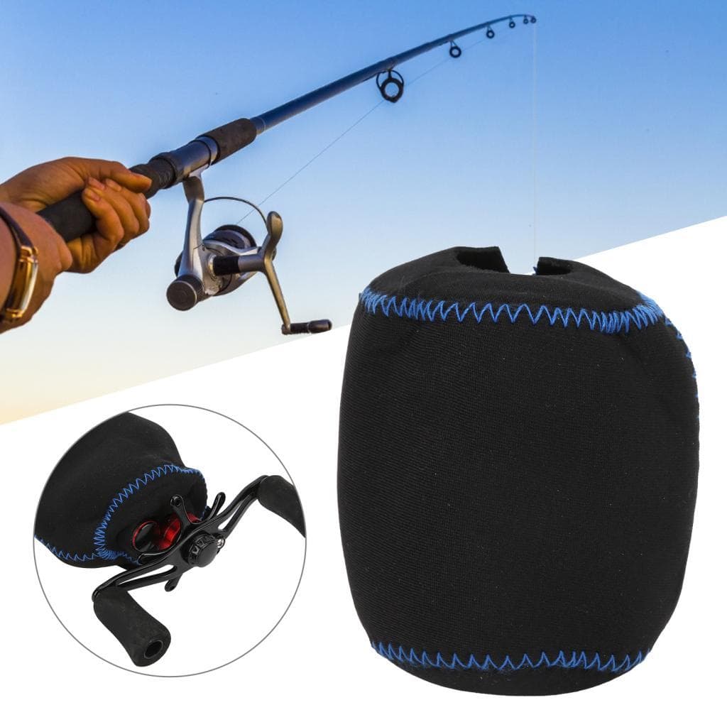 Tomvorks bolsa de neoprene portátil protetora para carretel de pesca, leve e à prova de choque, organizador de