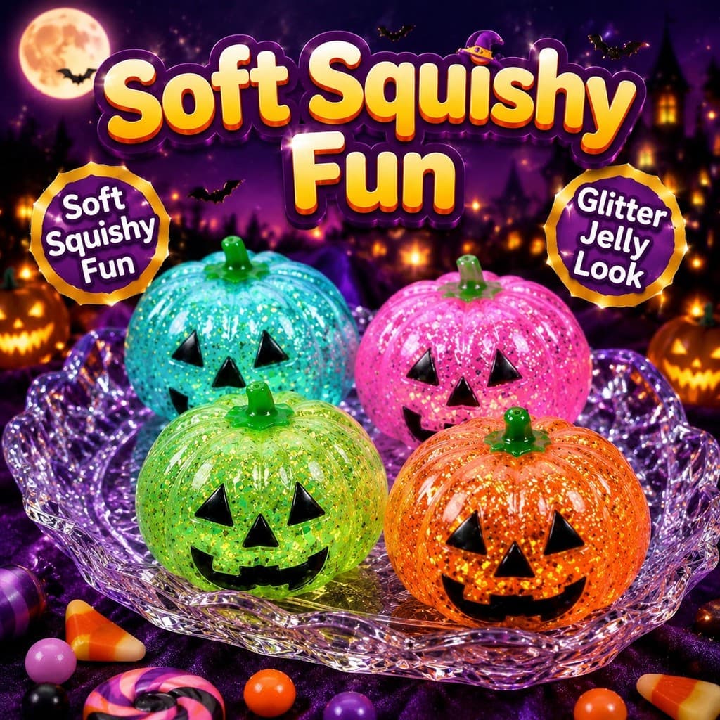 Opção De Brinquedo Mole De Abóbora De Halloween Leve Para Jogos De Mesa De Alívio De Estresse E Aperto De Mão Sazonal Fo