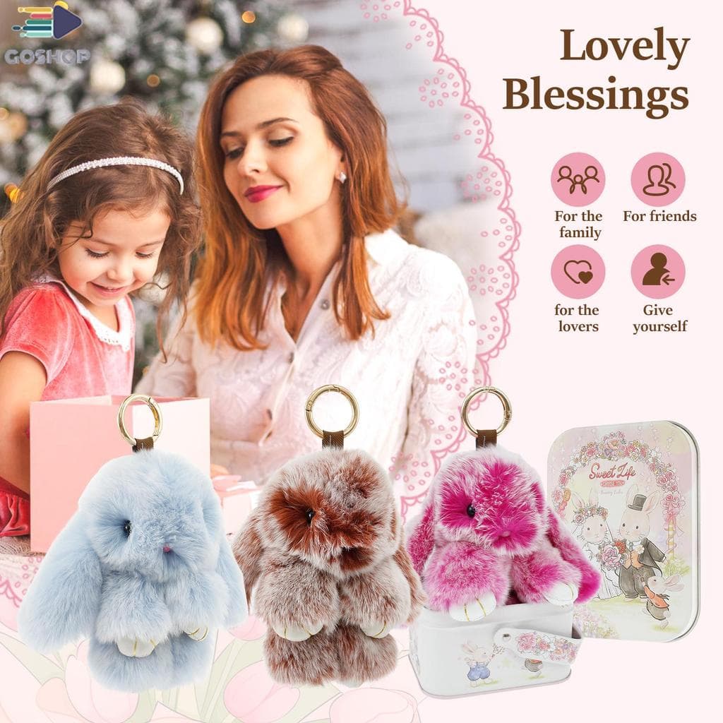 Chaveiro De Coelho Fofo Portátil Para Mulheres SHOPSBC3734