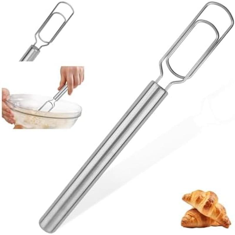 Batedor De Massa Dinamarquês Para Partida Fermentada , Espátula Inicial De Aço Inoxidável De 12 " & amp ; Misturador , P