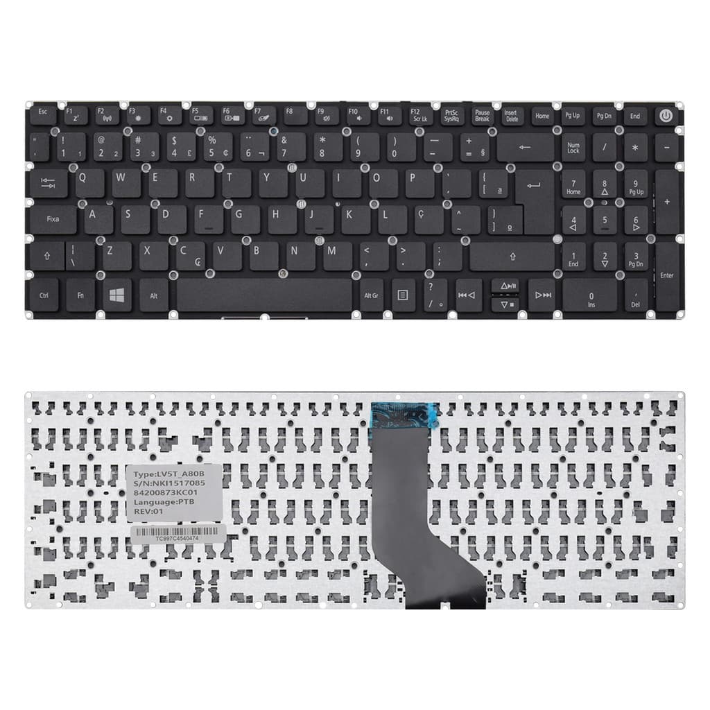 Teclado para Notebook Acer Aspire E5-573 ABNT2 - F2 WI-FI
