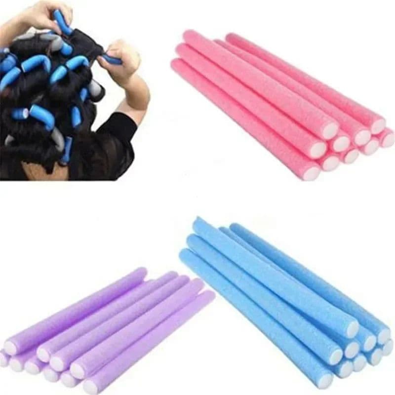 Conjunto de 10 peças para ondulação de cabelo em espuma, ferramenta multifuncional para ondulação, sem necessidade de aq