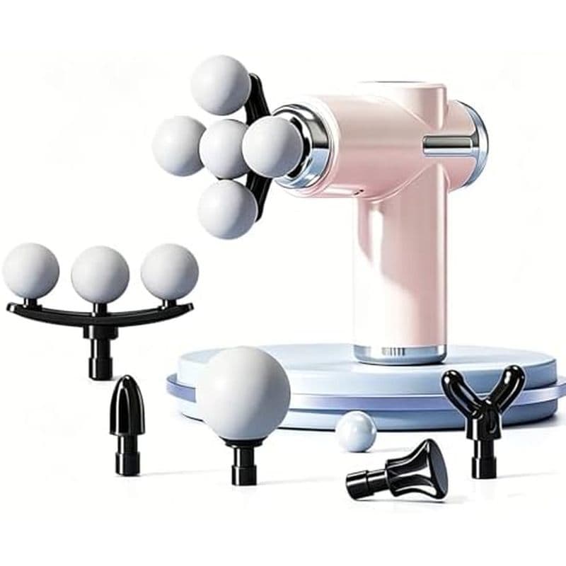 Mini Pistola De Massagem Fáscia Para Mulheres , Massageador Muscular De Tecido Profundo Silencioso Com Display LCD , Pre