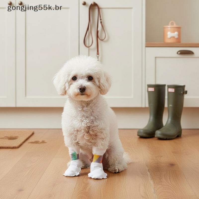 gon 20 Peças Capas Descartáveis Para Pata De Cachorro , Não Tecido , À Prova D'água , Antiderrapantes , Protetores Pés D