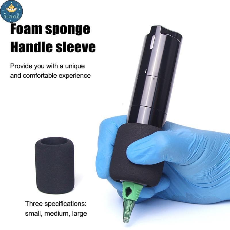 PLUMHOME 5 Pçs Profissional Anti Deslizamento Espuma De Memória Descartável Tatuagem Aperto Capa Máquina Caneta Ferramen